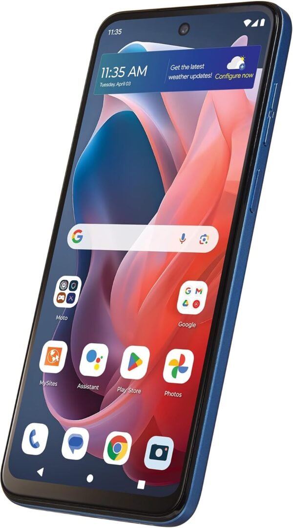 Simple Mobile | Motorola Moto g Play 2024 | Locked | 64GB | 5000mAh Battery | 50MP Quad Pixel Camera | 6.5-in. HD+ 90Hz Display | Sapphire Blue