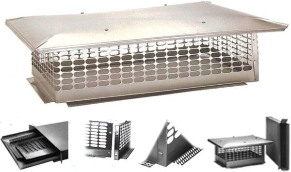 CCSC2437 24 x 37 Stock Custom Stainless Steel Chimney Cap