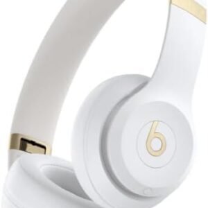 Beats Solo 4 - Wireless Bluetooth On-Ear Headphones, Apple & Android Compatible, Up to 50 Hours of Battery Life - Warm White (Renewed)