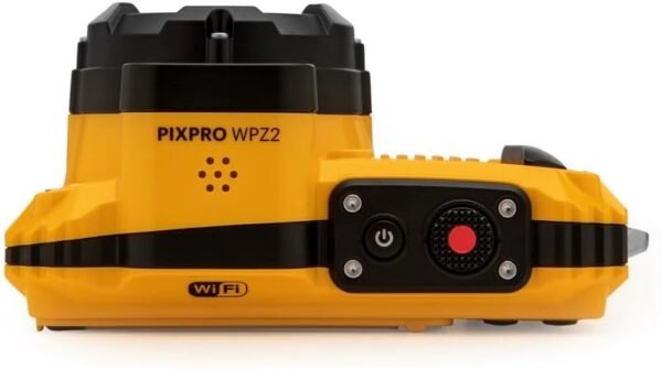 KODAK PIXPRO WPZ2 Rugged Waterproof Shockproof Dustproof WiFi Digital Camera 16MP 4X Optical Zoom 1080P Full HD Video Vlogging Camera 2.7" LCD (Yellow)