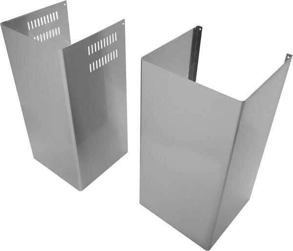 Wall Mount Range Hood Stainless Steel Duct Cover Chimney Extension Up to 10ft. Ceiling
