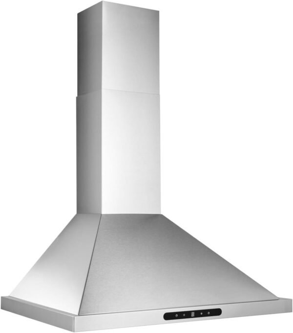 Broan-NuTone EWP1366SS Pyramidal Range LED Lighting Wall-Mount Kitchen Chimney Vent Hood, 36-Inch, Stainless Steel