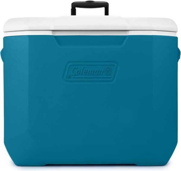Coleman 60qt Wheeled Cooler, Insulated Portable Chiller with Ice Retention, Made in USA