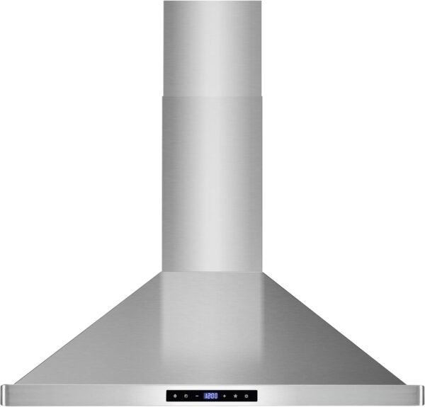 COSMO COS-63175S 30 in. Vista Collection 380 CFM Ducted Wall Mount Range Hood, Touch Controls, LED Lights, Stainless Steel