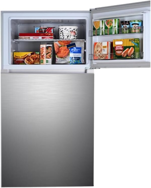 Kenmore 33 in. 20.5 cu. ft. Capacity Refrigerator/Freezer with Full-Width Adjustable Glass Shelving, Humidity Control Crispers, ENERGY STAR Certified, Fingerprint Resistant Stainless Steel