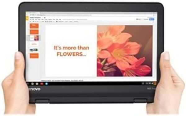 Lenovo 11.6" 300e Chromebook Touchscreen LCD 2 in 1- MediaTek M8173C Quad-core 2.1GHz 4GB LPDDR3 32GB Flash Memory Chrome OS Model 81H00000US (Renewed)