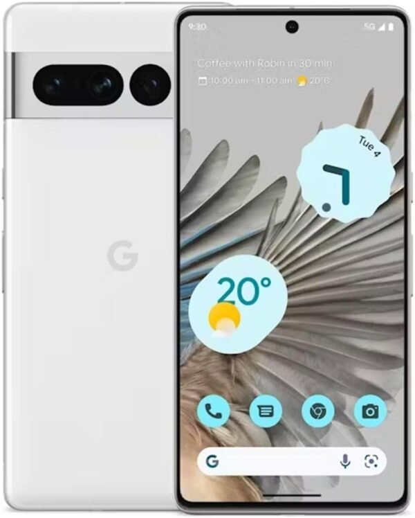 Google Pixel 7 Pro - 5G Android Phone - Unlocked Smartphone with Telephoto, Wide Angle Lens, and 24-Hour Battery - 512GB - Snow
