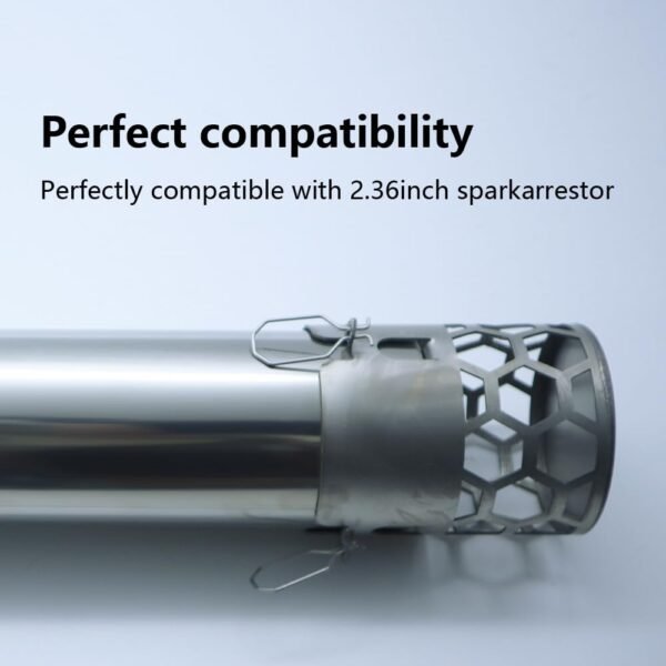Stainless Steel Stove Chimney Diameter 2.36 inch（6cm） Stove Pipe Stainless Steel Flue Extend (5pcs)