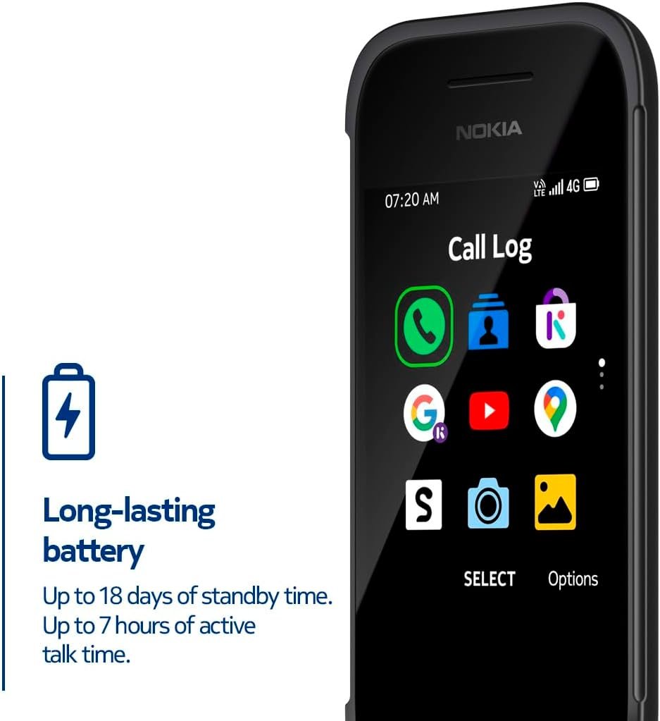 Nokia 2780 Flip | Unlocked | Universally Compatible with All Mobile Carriers | Black