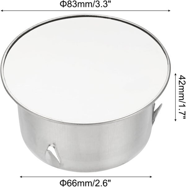 PATIKIL Chimney Hole Cap, 75mm(3 Inch) Tightness Adjustable Round Stainless Steel Flue Hole Cover Stove Pipe Cap Pipe Cover for Kitchen Balcony Sewer, Silver Tone