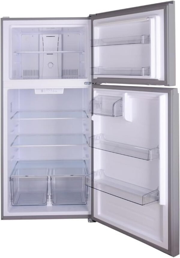 Kenmore 30 in. 18.2 cu. ft. Capacity Refrigerator/Freezer with Adjustable Glass Shelving, Humidity Control Crispers, Gallon Door Bins, ENERGY STAR Certified, Fingerprint Resistant Stainless Steel
