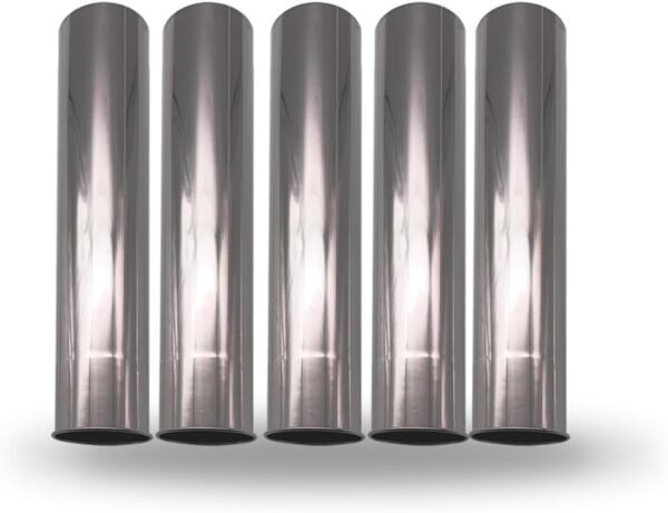 Stainless Steel Stove Chimney Diameter 2.36 inch（6cm） Stove Pipe Stainless Steel Flue Extend (5pcs)