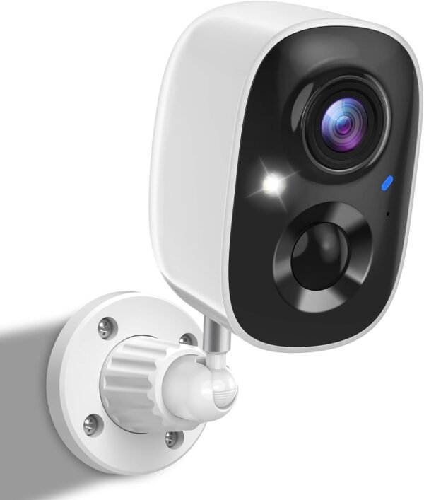 Security Cameras Wireless Outdoor, Battery Powered Cameras for Home Security Indoor/Outdoor with AI Motion Detection, 2K Color Night Vision, 2-Way Talk, IP66 Weatherproof, SD/Cloud Storage