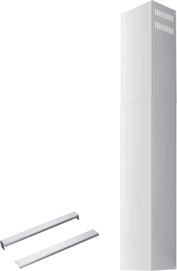 Wall Mount Range Hood Stainless Steel Duct Cover Chimney Extension Up to 10ft. Ceiling