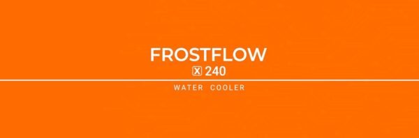 ID-COOLING FROSTFLOW X 240 CPU Water Cooler AIO Cooler 240mm CPU Liquid Cooler White LED 2x120mm PWM Fans, Intel 1700/1200/115X, AMD AM5/AM4