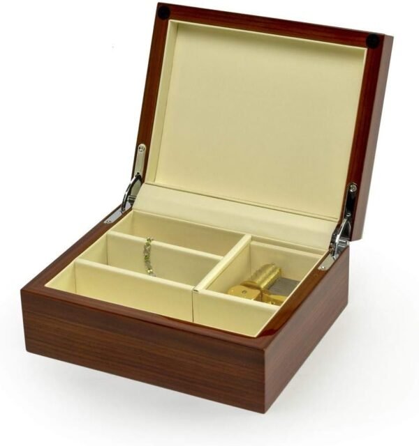 Ultra-Modern 36 Note Hi Gloss S.A. Wood Finish Jewelry Box - Sound of Music