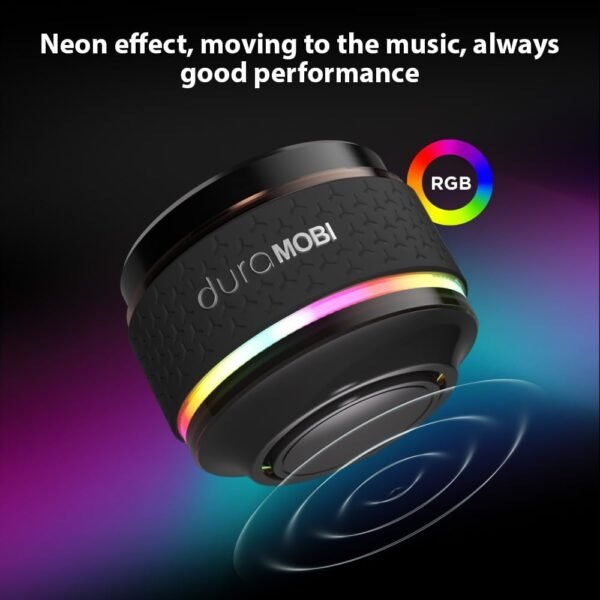 Wireless Mini BT Bone Conduction Speaker, Portable Sound Box, Magnetic Adsorption, RGB Color Light, IP54 Waterproof, Creative Portable Speaker Mini Size Music Player for Home Outdoor Travel