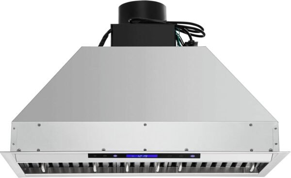 VEVOR Insert Range Hood, 900CFM 4-Speed, 30 Inch Stainless Steel Built-in Kitchen Vent with Touch & Remote Control LED Lights Baffle Filters, Ducted/Ductless Convertible, ETL Listed…