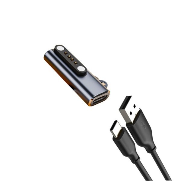 Replacement Charging Cable for 7.62mm 4-Pin Devices Smart Watch Charger Cable, Universal 4 Pin 7.62mm Magnetic Suction USB Charging Adapter for Smart Watch,