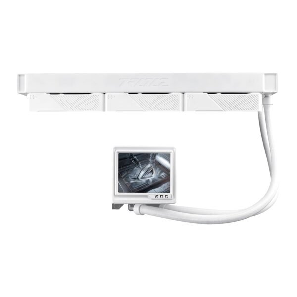 ASUS ROG RYUYJIN III 360 ARGB Extreme White Edition All-in-one AIO CPU Liquid Cooler, AMD Ryzen9000 & Intel Core Ultra Ready, Asetek Gen8 V2 Pump, high Airflow & Static Pressure Magnetic Fans