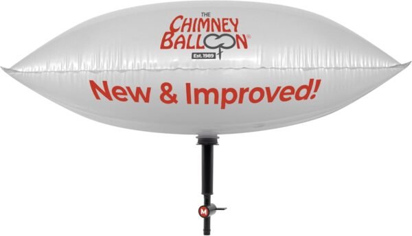 10x10 Max 2-Ply Inflatable Chimney Pillow Fireplace Draft Stopper, Fireplace Cold Air Blocker, Works Better Than a Chimney Flue Cover Plate Damper as a Fireplace Blocker