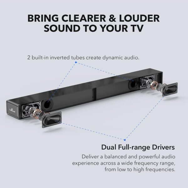 Sound Bar for TV, Surround Sound System, TV Speaker Soundbar with Bluetooth/HDMI ARC/Optical/AUX/USB, 31 Inch