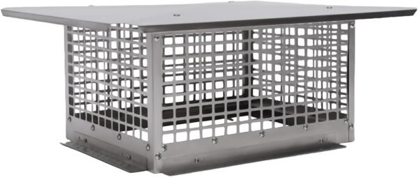 Chimney Cap,17" x 29" Stainless Steel Chimney Cover,Adjustable Metal Spark Arrestor with Bolts Screws,Suitable for Chimneys Smaller Than 16.93 * 28.9 in
