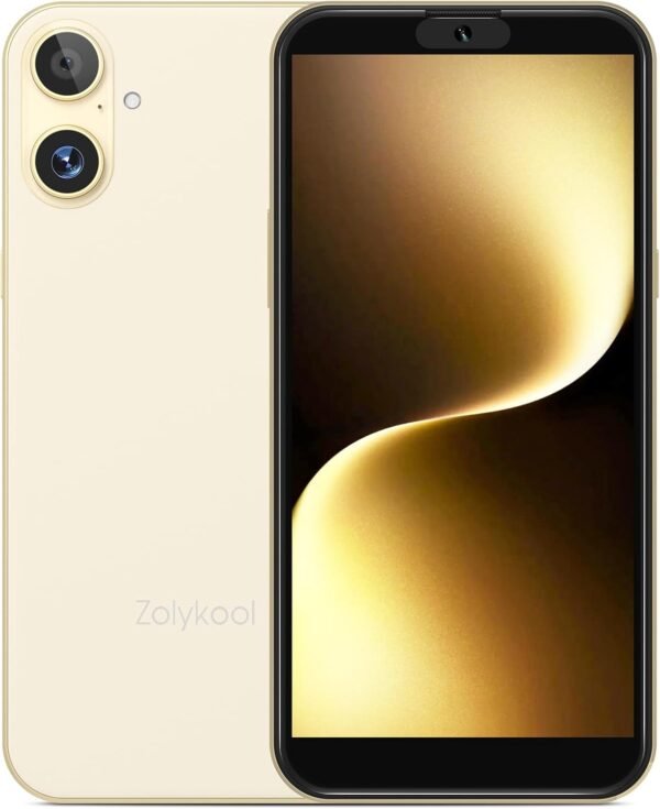 A2 | 4G | Android Phone | 6 Inch Screen | 3000mAh Cell Phone | Unlocked for T-Mobile | 16GB | Face Unlocked Phones | 2025 | Dual SIM | Gold