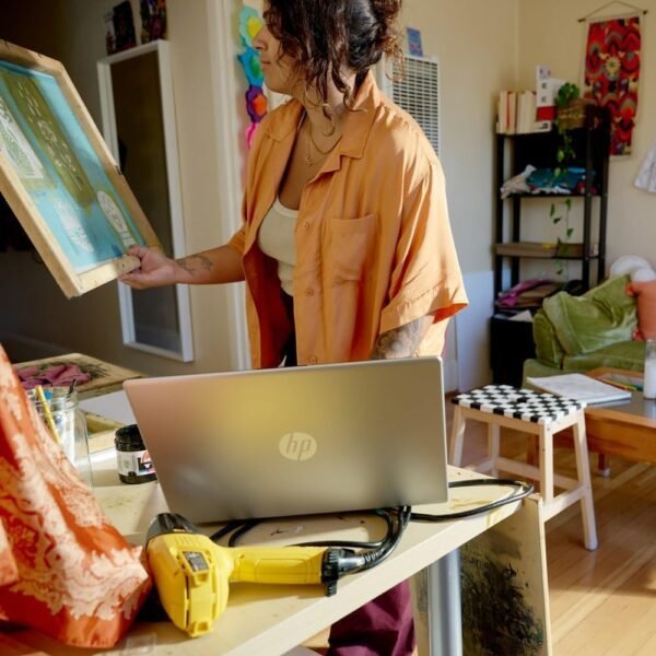 HP 2025 Pavilion 15.6 FHD (1920 x 1080) Laptop with 1 Year Microsoft Office Suite • Intel Core 8-Cores CPU • 32GB RAM • 1TB SSD • Fast Wi-Fi 6 • Fingerprint Reader • Win 11 • w/WOWPC Recovery USB
