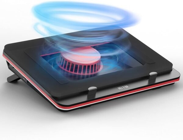 IETS GT500 Powerful Turbo-Fan (4200 RPM) Laptop Cooling Pad with Infinitely Variable Speed,Seal Foam for Rapid Cooling Gaming Laptop,Dust Filter for Protect Laptop,13-17.3inch Laptop Cooler