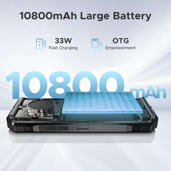 DOOGEE S Punk Pro(2025) Rugged Phone,20GB+512GB Android 14 Rugged Cell Phone with 128dB Loudest Speaker,6.6 FHD+ IPS 90Hz,10800mAh Rugged Smartphone,50MP AI Camera,Waterproof Phone,Face Unlock/NFC