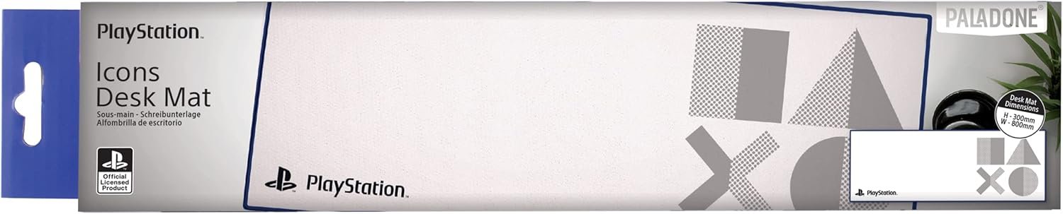 Paladone PlayStation 5 Icons Large Gaming Mouse Pad for Desk Keyboard Mousepad Non-Slip