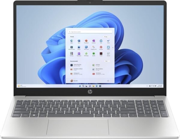 HP 15.6" inch Touch-Screen Laptop, AMD Ryzen 5 7520U, 8GB DDR5 Memory, 512GB SDD, Windows 11 Home in S Mode, AMD Radeon Graphics, Natural Silver, 15-fc0025dx