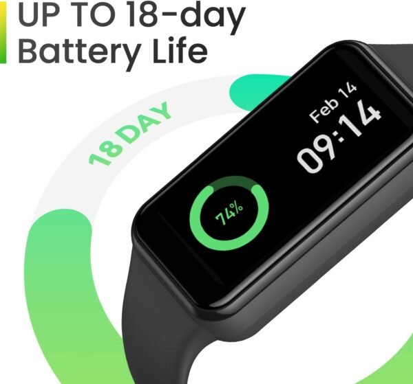 Amazfit Band 7 Fitness and Activity Trackers and Smartwatches, Heart Rate, SpO2, Sleep Analysis, Amazon Alexa Built-In, 18-Day Battery, Black