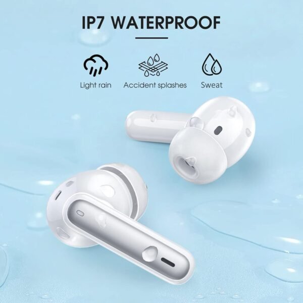 Wireless Earbuds Bluetooth 5.3 Headphones 40Hrs Playtime with LED Display for iphone and Android, Wireless earphones Deep Bass and Noise cancelling Bluetooth Ear Buds with IPX7 Waterproof, Fast Charge