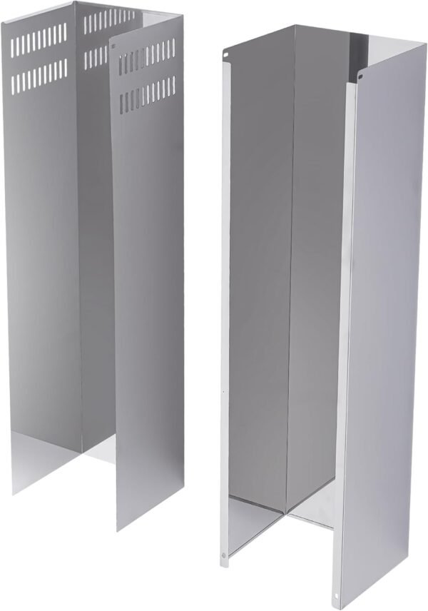Range Hood Extension for Wall Mount Stainless Steel Chimney Duct Adjustable Cover Ceiling