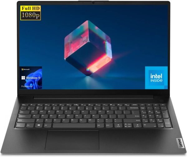 Lenovo V15 Lightweight Laptop, 15.6” 1080p Anti-Glare Display, Business and Everyday Use, 16GB RAM, 1TB SSD, Intel Processor, Windows 11 Pro, HDMI, Wi-Fi, Webcam with Privacy Shutter, Black