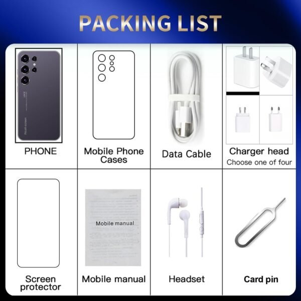 S24 Unlocked Phone 5G Cell Phone,Smartphone with Tool Pen, Android 13.0 Cell Phone 4GB+128GB with 64GB SD Card/Face ID/Fingerprint Lock/GPS (Gary)