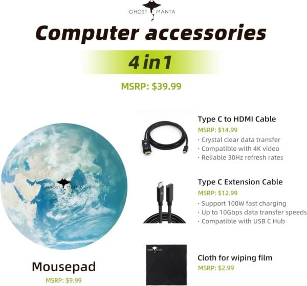 HP 15.6 FHD Flagship Business Laptop Computer, 32GB RAM, 1TB PCIe SSD, 12th Gen Intel 10 Cores i5-1235U (Beat i7-1195G7), Iris Xe Graphics, Bluetooth, HDMI, WiFi 5, Win 11, w/GM Accessories