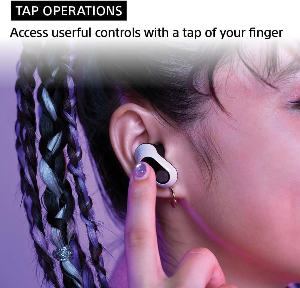 Sony INZONE Buds Truly Wireless Noise Canceling Gaming Earbuds, 24 Hour Battery with Charging case, for PC, PS5, 360 Spatial Sound, 30ms Low Latency, USB-C Dongle and LE Audio (LC3), WF-G700N White