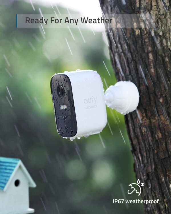 eufy Security, eufyCam 2C 2-Cam Kit, Security Camera Wireless Outdoor, Home Security System, HomeKit Compatibility, 1080p HD, IP67, Night Vision, Motion Only Alert, No Monthly Fee