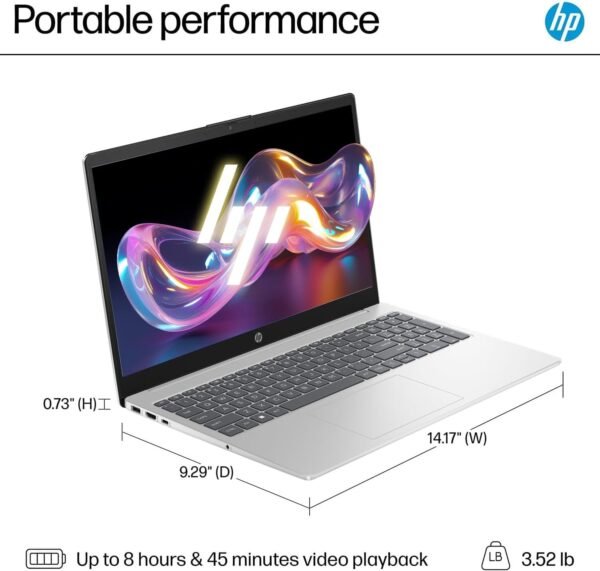 HP 15.6 Touchscreen Laptop | 10-Core Intel Core i5-1235U (Beats i7-1195G7) | 32GB RAM | 1TB Storage (512GB SSD + 512GB External Storage) | Wi-Fi 6E | Windows 11 | w/WOWPC Bundle