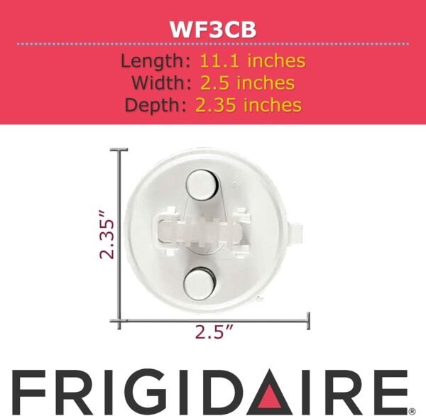 Frigidaire WF3CB Puresource3 Refrigerator Water Filter, White, 1 Count (Pack of 1)