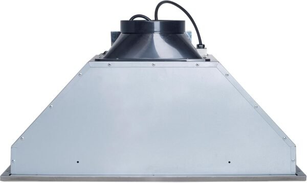 Vanity Art 600CFM Range Hood 28-inch, Ducted Range Hood Insert Stainless Steel, Kitchen Vent Hood, Kitchen Chimney Vent With 2 Blowers 3 Speed Button Control, LED Lights ETL Certified
