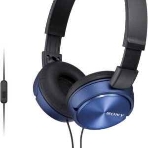 Sony MDR-ZX310AP ZX Series Wired On Ear Headphones with mic, Blue