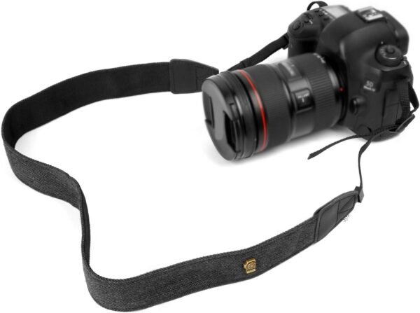 WANBY Camera Strap Black Canvas Neck Shoulder Strap with Quick Release Buckles for DSLR SLR