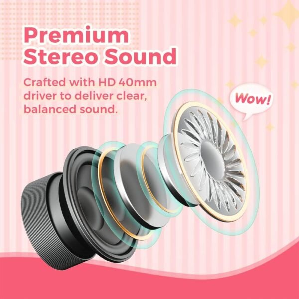 Kids Headphones, Ear Headphones for Kids, Wired Headphones with Safe Volume Limiter 85dB, Kids Headphones with Cord 3.5mm Jack Wired for Children/School