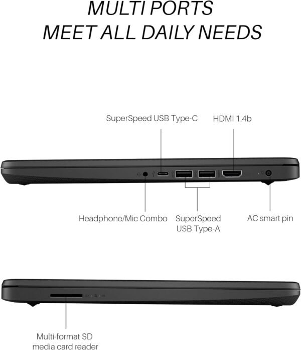 HP Laptops 16GB RAM for Students Business, 14 inch HD Screen, Intel Dual-Core N4120, 416GB Storage(128GB eMMC + 256GB MSD + 32GB USB C Flash Drive), Windows 11 Pro & Office Pro Lifetime License