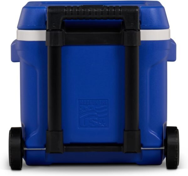 Igloo Cooler with Wheels, Profile II 28 Qt Hard Sided Ice Chest - Portable Insulated Container with Leak-Proof Design for Outdoor Use