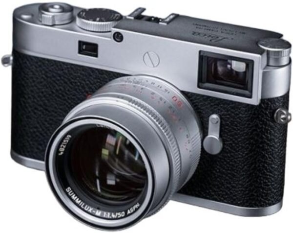 Leica M11-P Camera with 60MP BSI CMOS Sensor with Triple Resolution Technology and 256GB Internal Memory (Silver)